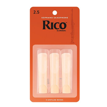 Rico by D'Addario Soprano Saxophone Reeds - Pack of 3