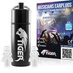 Tiger Musicians Earplugs - Hearing Protection Ear Plugs SNR 26dB