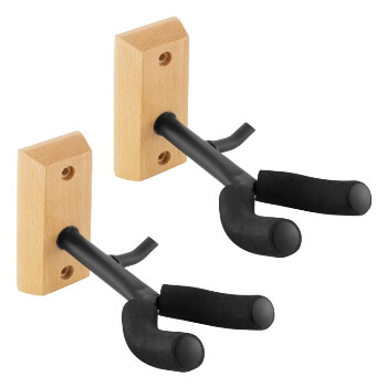 Tiger GST21-BK Violin Wall Mounts with Bow Holder Pack of 2