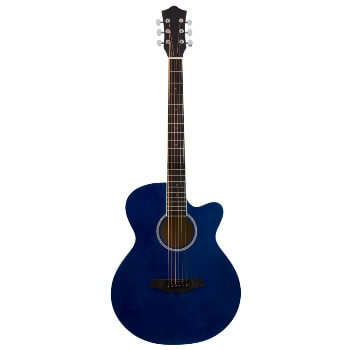Blue Electro Acoustic Guitar for Beginners