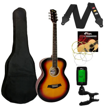 Tiger Acoustic Guitar in Sunburst - School Pack