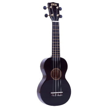 Mahalo Beginners MR1 - 2511 - Left Handed Soprano Ukulele in Black with Aquila Strings & Bag