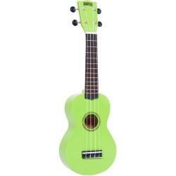 Mahalo Beginners MR1 - 2511 - Left Handed Soprano Ukulele in Green with Aquila Strings & Bag