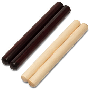 Theodore Claves - Natural and Redwood Wooden Claves (Pair)