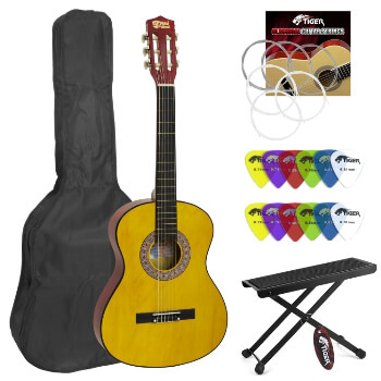 Mad About Classical Guitar for Students - 1/4 Size - Footstool & Plectrums