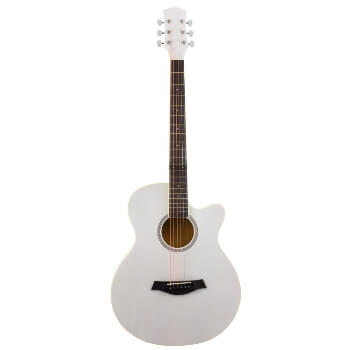 White Electro Acoustic Guitar for Beginners
