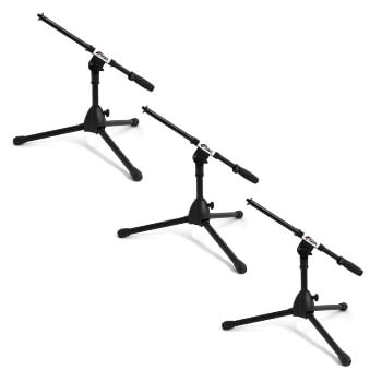 Tiger Pack of 3 Low Level Microphone Stands