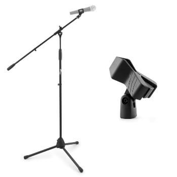 Tiger Boom Microphone Stand with Alternative Mic Clips