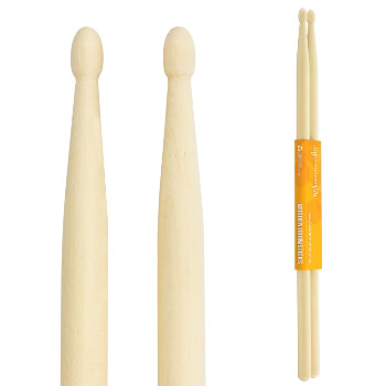 Maple 5A Drumsticks by World Rhythm – Wood Tip 5A Pair of Drum Sticks
