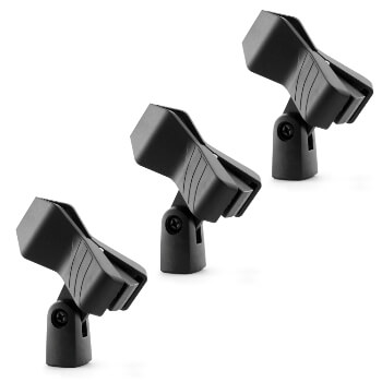 Universal Microphone Clip - Spring Clip - Pack of 3