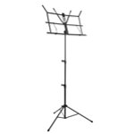 Tiger Portable Folding Sheet Music Stand with Bag - Black