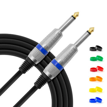 Tiger GTC4 - 6.3mm 1/4 Inch Jack to Jack Guitar Instrument Cable