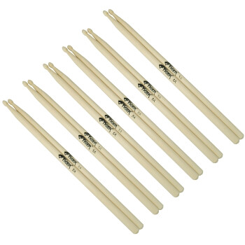 Tiger Pack of 6 5A Wood Tip Drumsticks