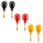 Traditional Plastic Maracas in Red, Yellow or Black