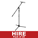 Microphone Stand Hire x 20 - One Week