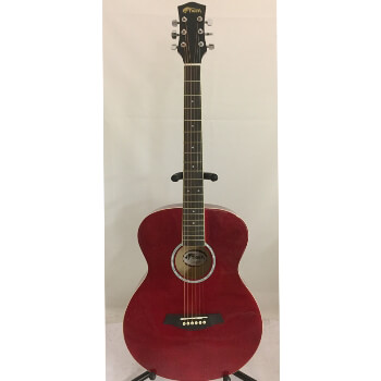 B-GRADE Tiger Acoustic Guitar for Beginners - Red