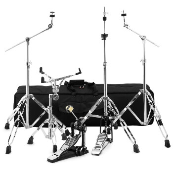 Tiger Drum Hardware Pack, 2x Boom Cymbal, Hi-hat, Snare Stands, Bass Pedal & Bag