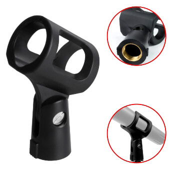 Universal Rubber Grip Microphone Clip