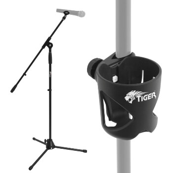 Tiger MCA7 Boom Microphone Stand with Plastic Cup Holder