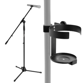 Tiger MCA7 Boom Microphone Stand with Drinks Cup Holder