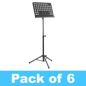 Tiger Pack of 6 Orchestral Music Stands - New Improved Design