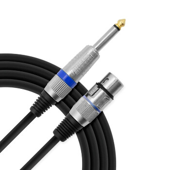 Tiger 3 Metre, 10 Foot Female XLR to 1/4 Inch Jack Microphone Instrument Cable