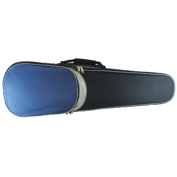New Primavera Shaped Violin Case Black/Blue