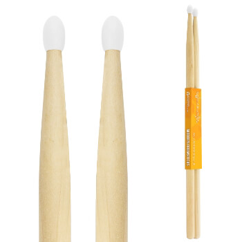 Maple 5A Drumsticks by World Rhythm – Nylon Tip 5A Pair of Drum Sticks