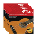 Tiger Pack of 5 Classical Guitar String Sets