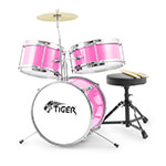 Jasmin Junior 3 Piece Drum Kit - Pink