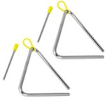 Tiger 15cm Pack of 2 Triangle Instrument with Beater