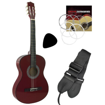 Tiger Childrens 3/4 Size Classical Guitar – Red