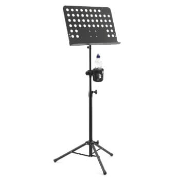 Tiger Orchestral Sheet Music Stand and Cup Holder with Height and Angle Adjustment 