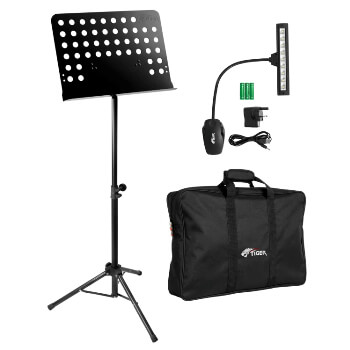 Tiger Orchestral Music Stand, Bag & Stand Light Package