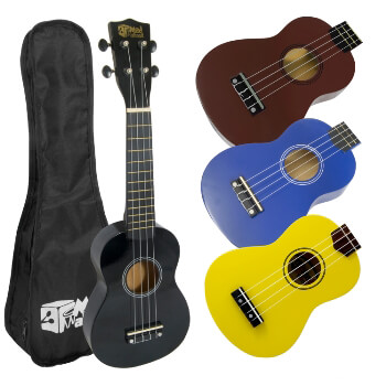 Mad About Left Handed Soprano Ukulele for Beginners with Bag