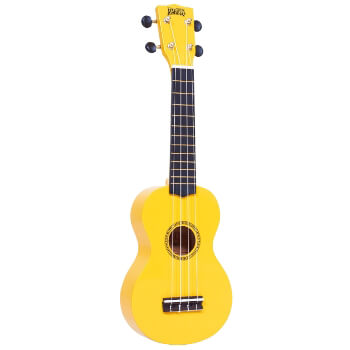 Mahalo Beginners MR1 - 2511 - Left Handed Soprano Ukulele in Yellow with Aquila Strings & Bag