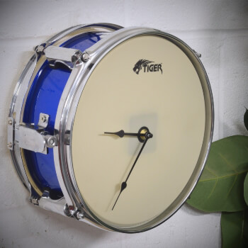 Musically Inspired Drum Clock - Contemporary Furniture Piece