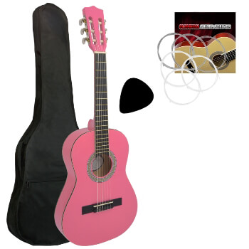 Tiger Pink 1/2 Size Classical Guitar 