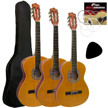 Tiger Classical Spanish Guitar Packages with Accessories