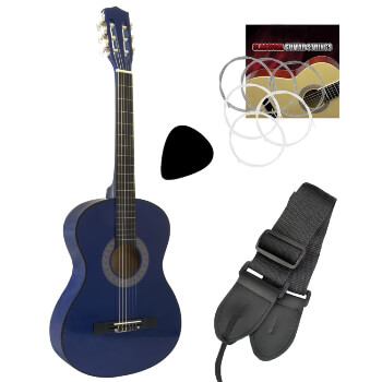 Tiger 1/4 Size Beginners  Classical Guitar - Blue