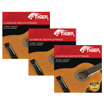 Tiger Pack of 3 Classical Guitar String Sets