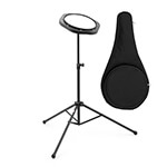 Tiger DHW4-BK 8” Practice Pad and Stand Pack for Beginners, Warm Ups and Practice Snare Tom Rudiments