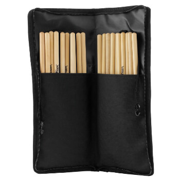 Tiger DGB42-BK Drum Stick Bag with Hardware, Floor Tom Attachments and Carry Handle